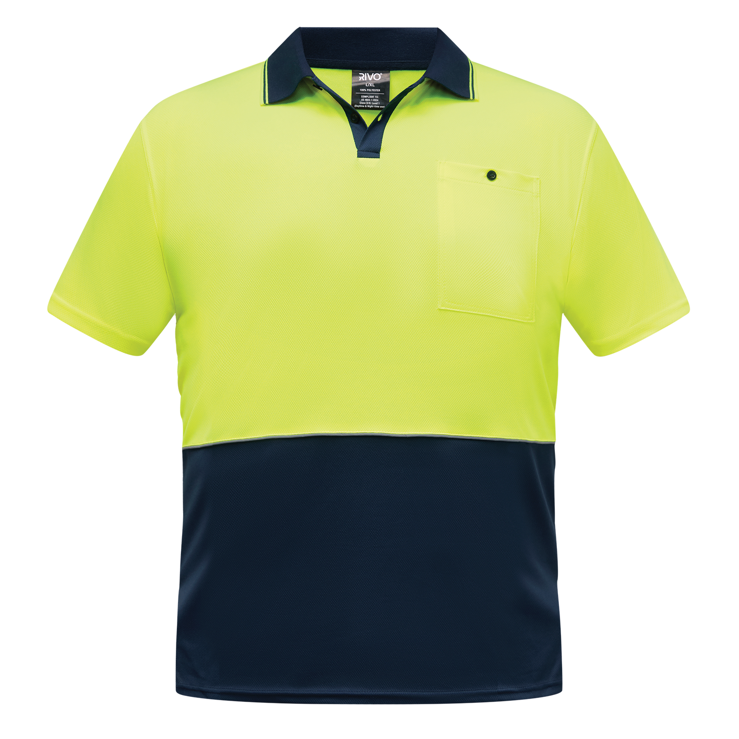 Hi-Vis Micromesh Short Sleeve Polo